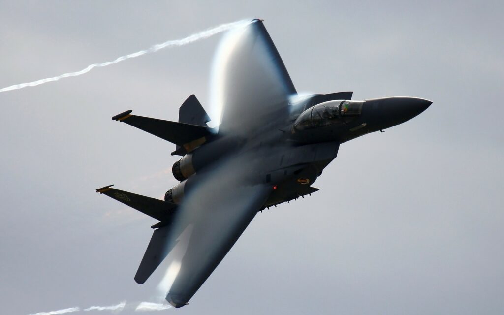 F-15 Eagle breaking the sound barrier